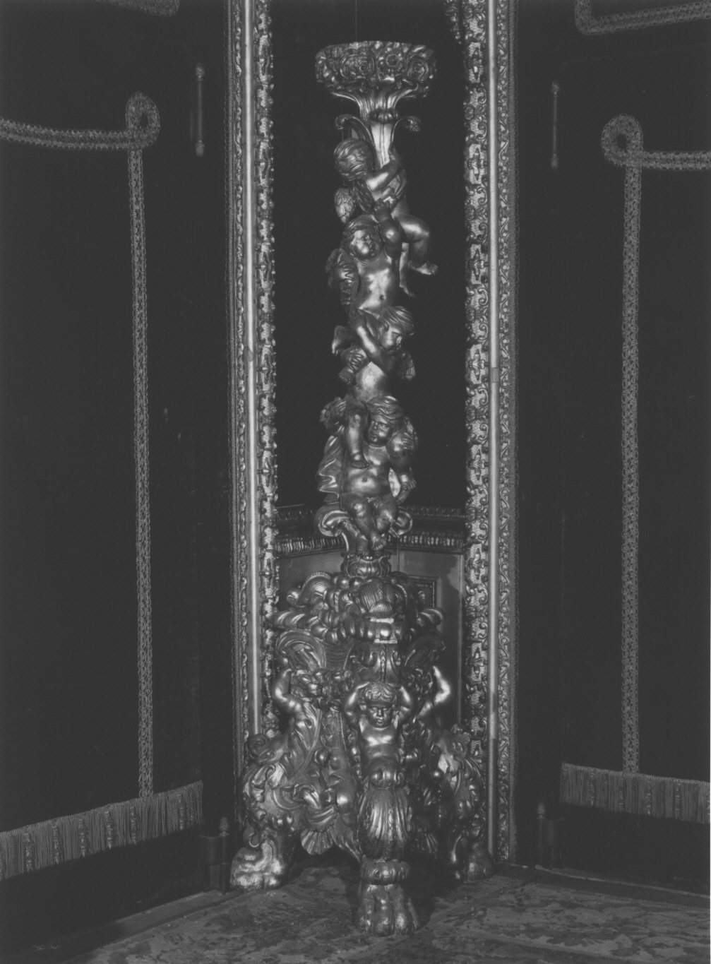 torciera, coppia - bottega italiana (secondo quarto XIX)