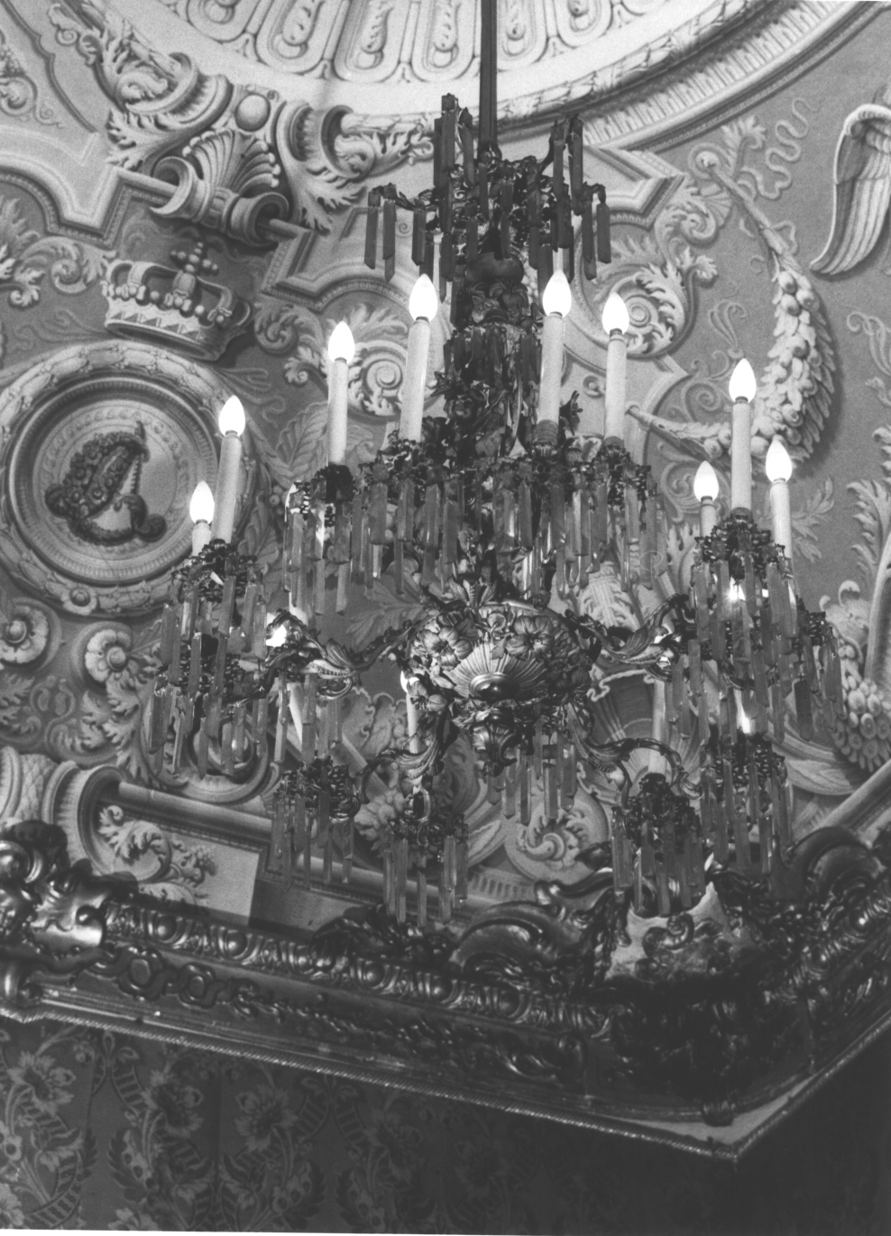 lampadario, opera isolata - bottega italiana (XIX)