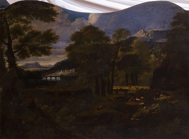 Paesaggio (dipinto, opera isolata) - ambito Italia settentrionale (fine XVII)