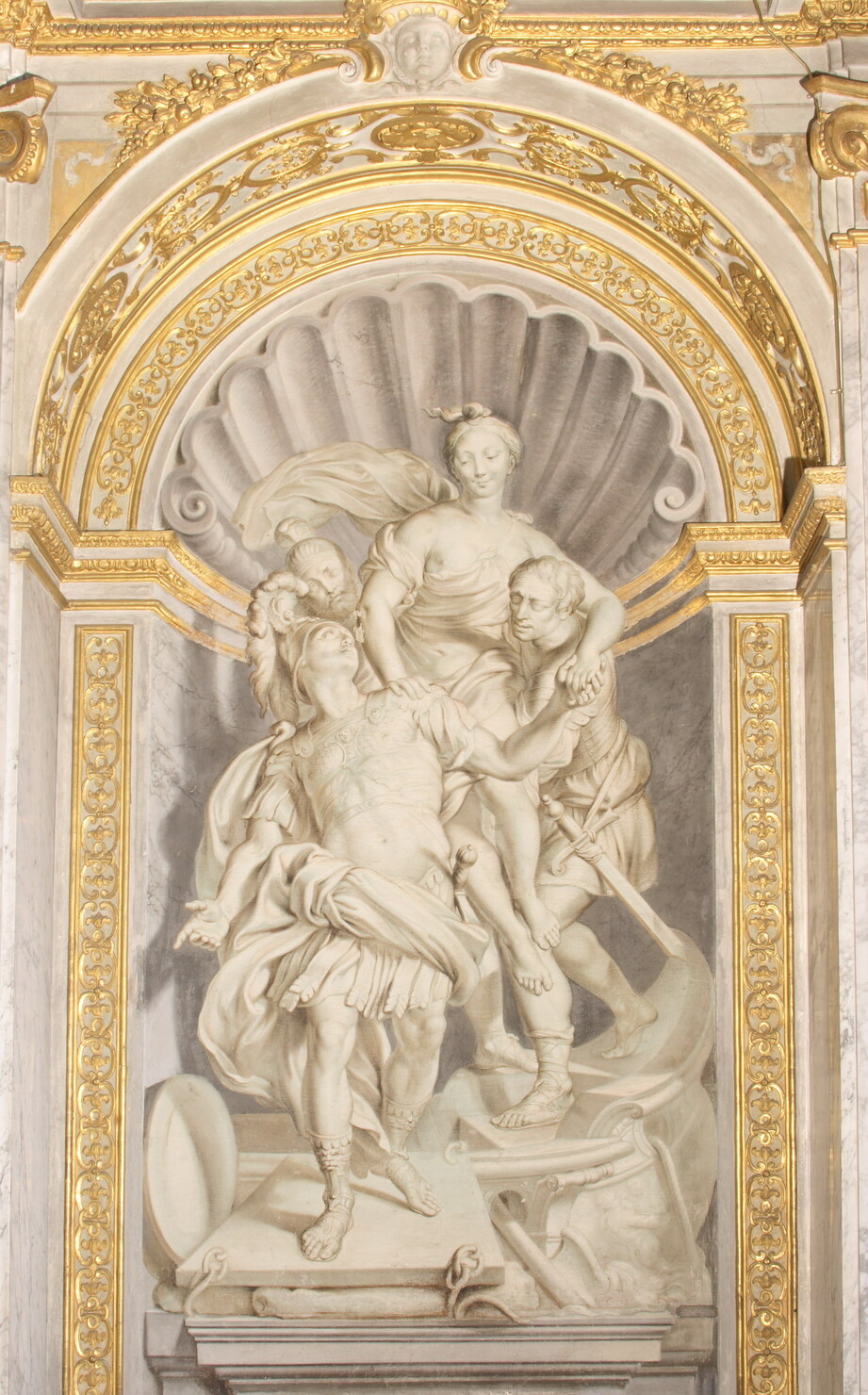 Ratto di Elena (dipinto, elemento d'insieme) di De Ferrari Lorenzo (secondo quarto XVIII)