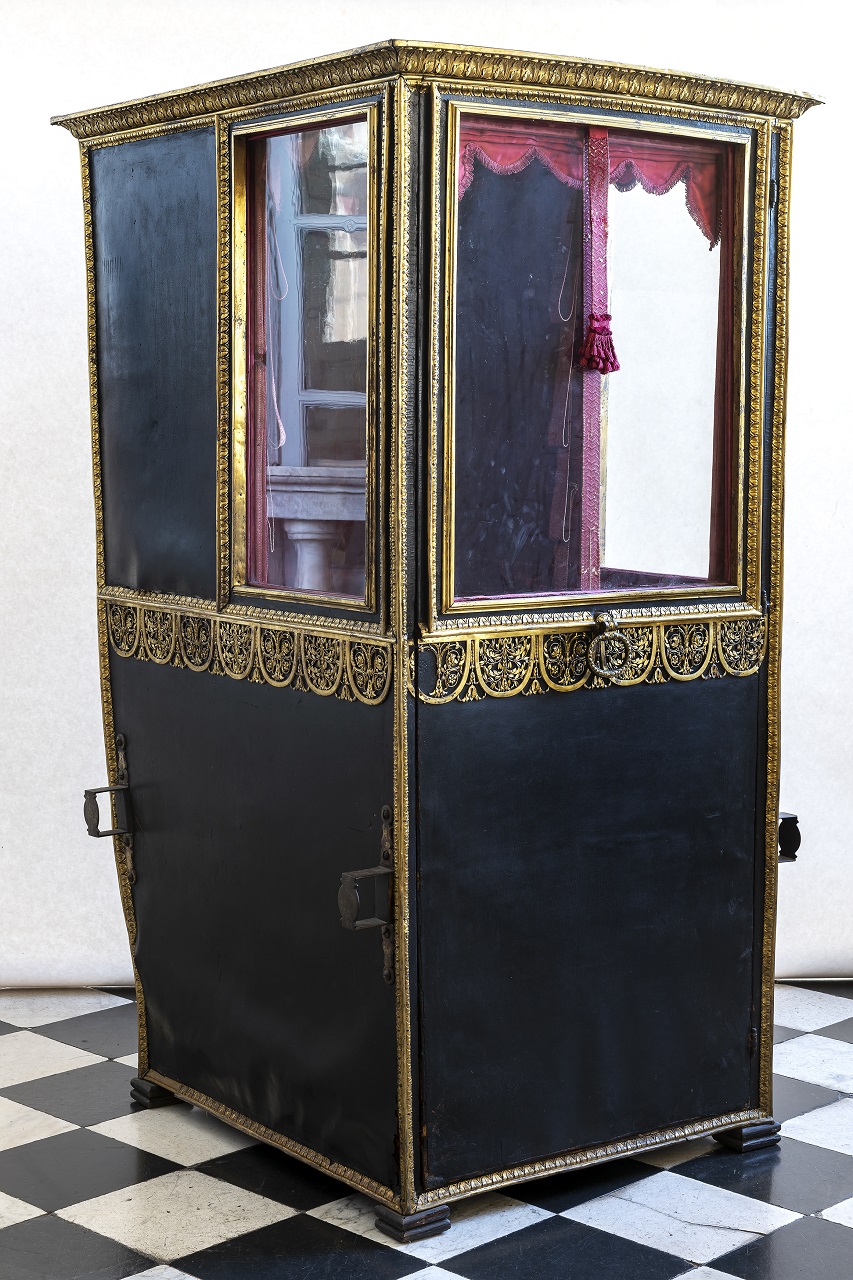 portantina, opera isolata - bottega ligure (primo quarto XIX)