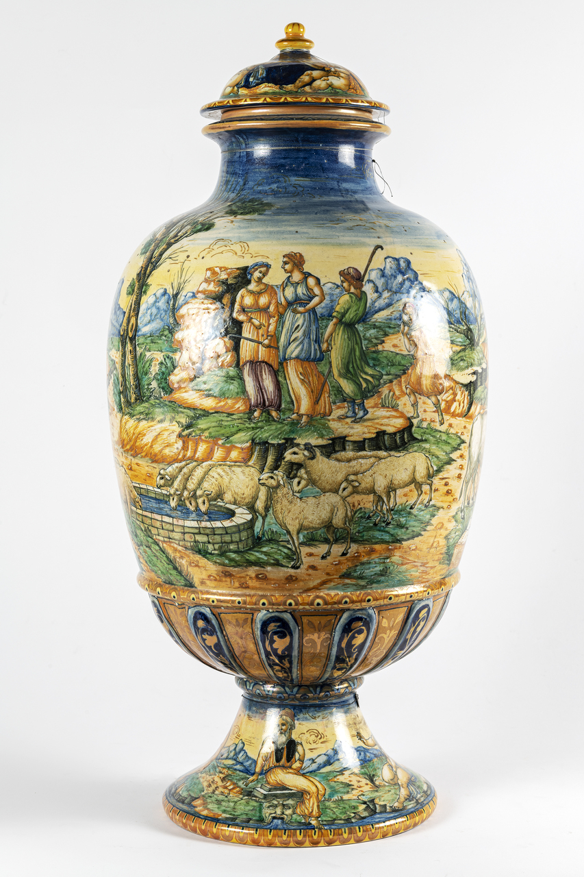 Mosè uccide il sorvegliante egiziano (vaso, opera isolata) - produzione italiana (XIX)