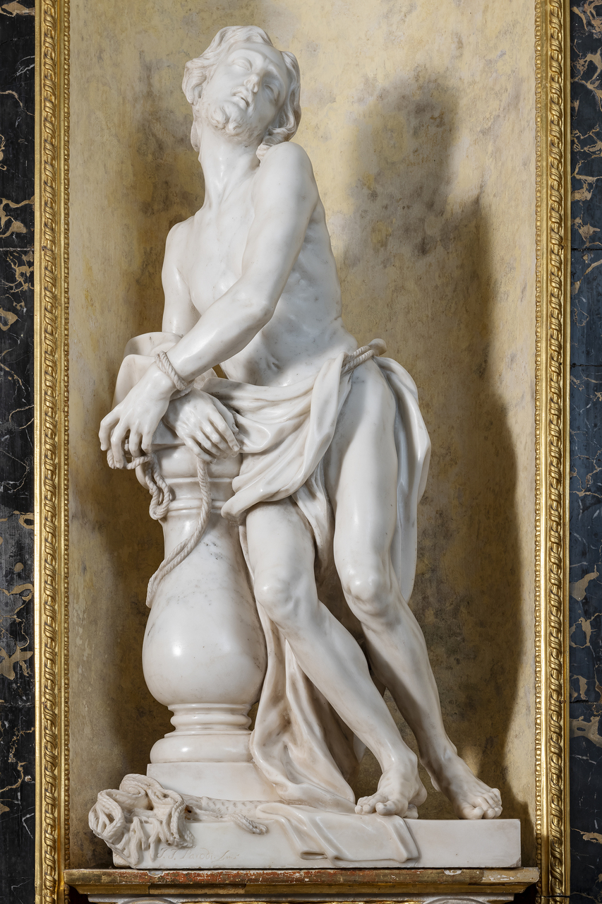 Cristo alla colonna (scultura, opera isolata) di Parodi Filippo (seconda metà XVII)
