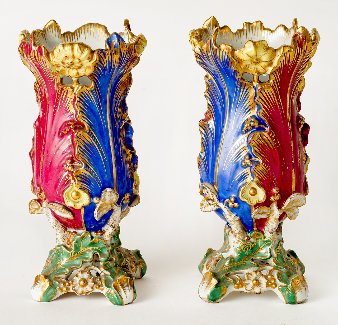 vaso, coppia - bottega italiana (seconda metà XIX)