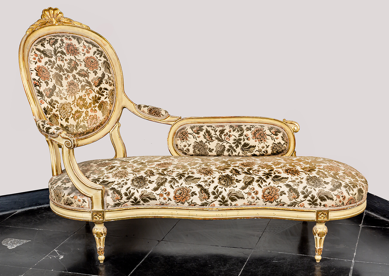 chaise-longue, opera isolata - bottega ligure (fine XVIII)