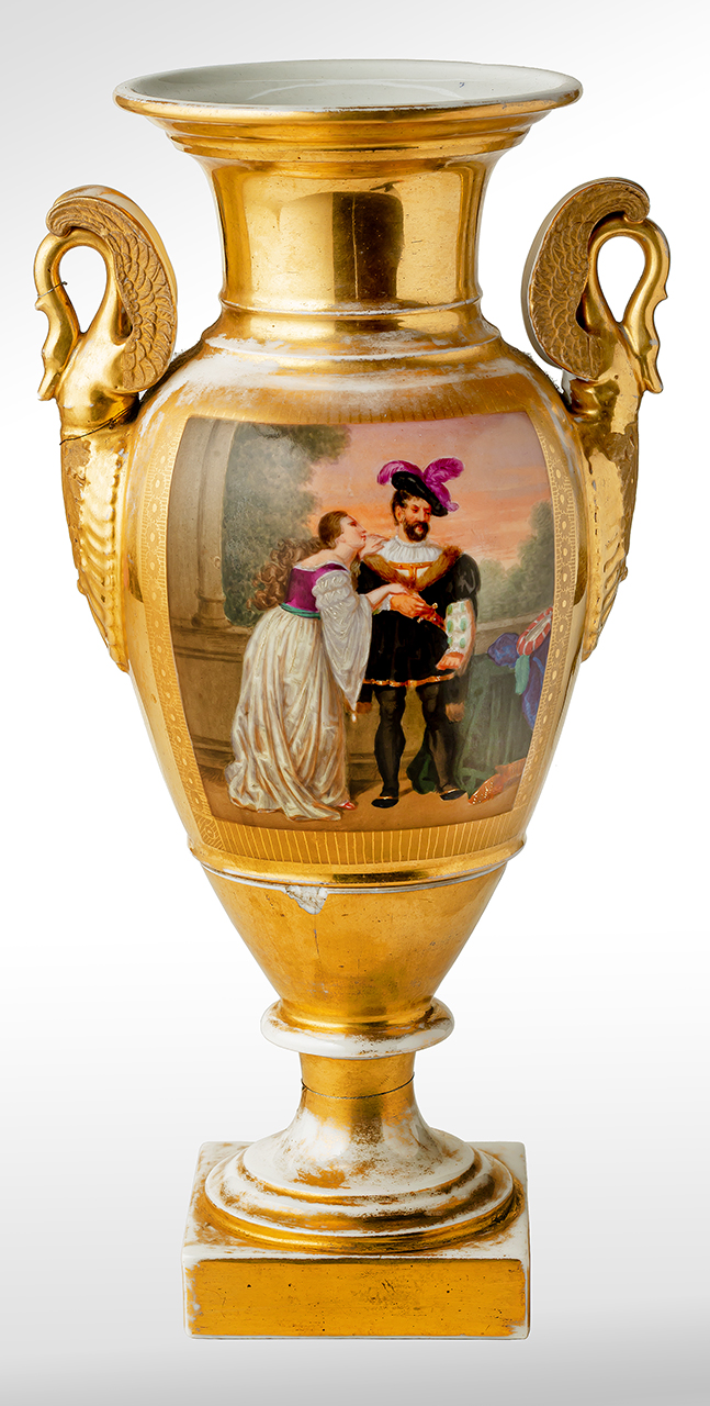 vaso, coppia - manifattura italiana (secondo quarto XIX)