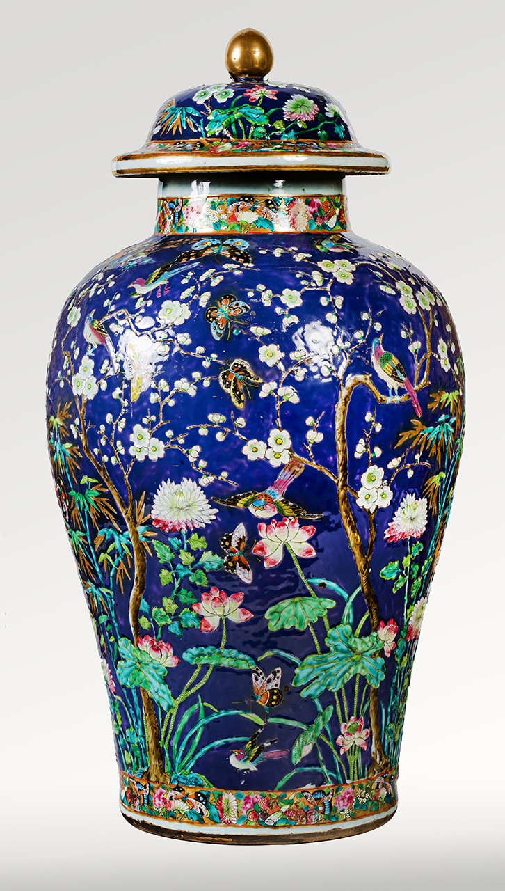 vaso, coppia - bottega cinese (XVIII/ XIX)