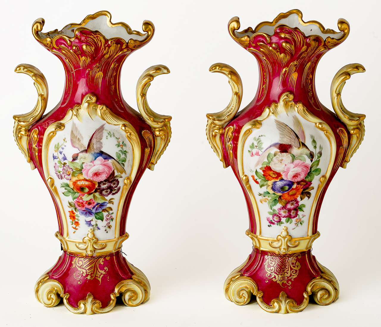 vaso, coppia - produzione francese (seconda metà XIX)