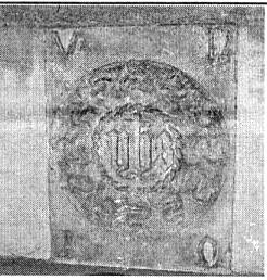 monogramma bernardiniano raggiato (lastra, opera isolata) - bottega italiana (sec. XV)