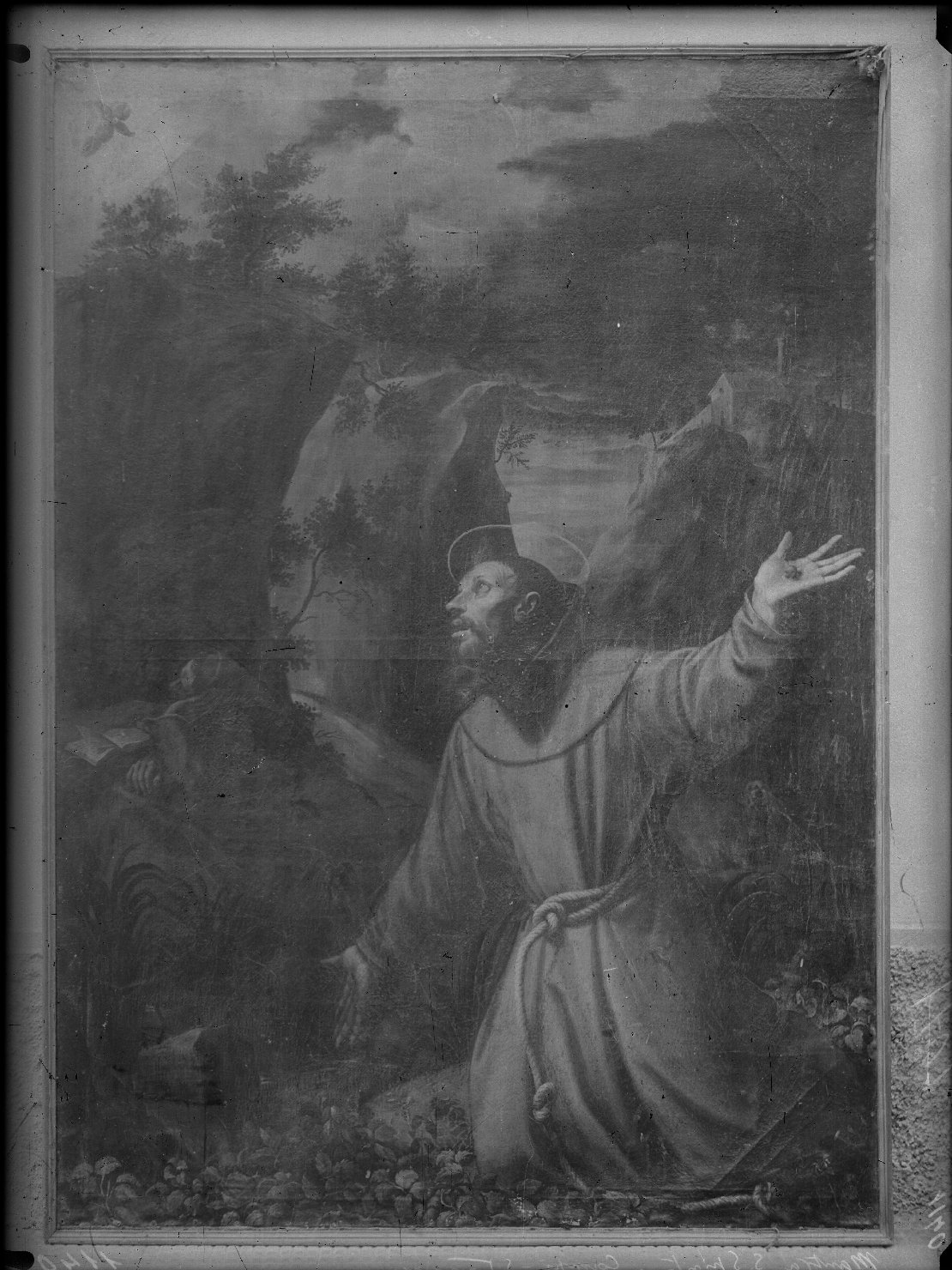 San Francesco riceve le stigmate (dipinto, opera isolata) di Campi Vincenzo (attribuito) (sec. XVI)