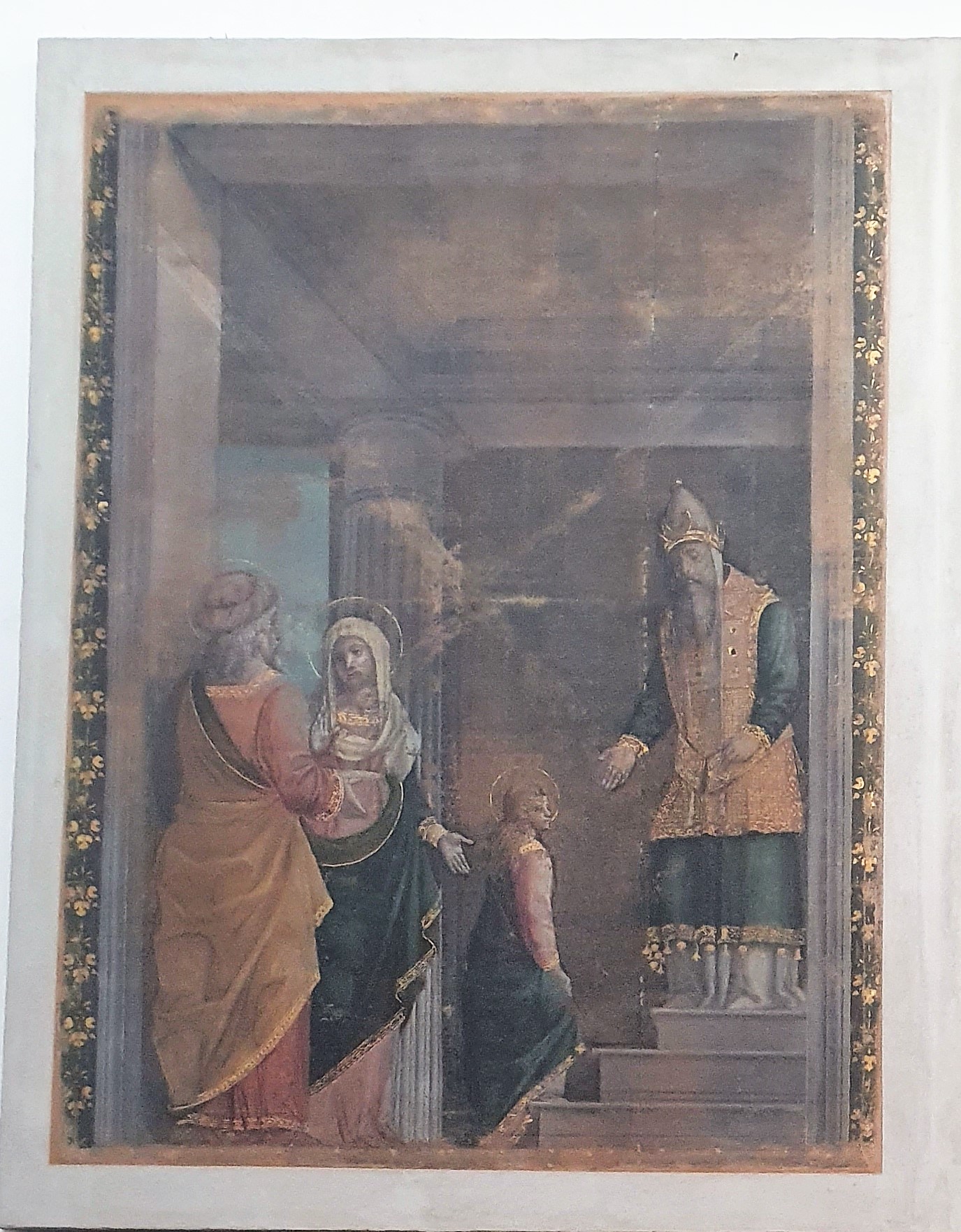 Presentazione della Vergine al Tempio (dipinto, serie) - ambito lombardo (inizio sec. XVI)