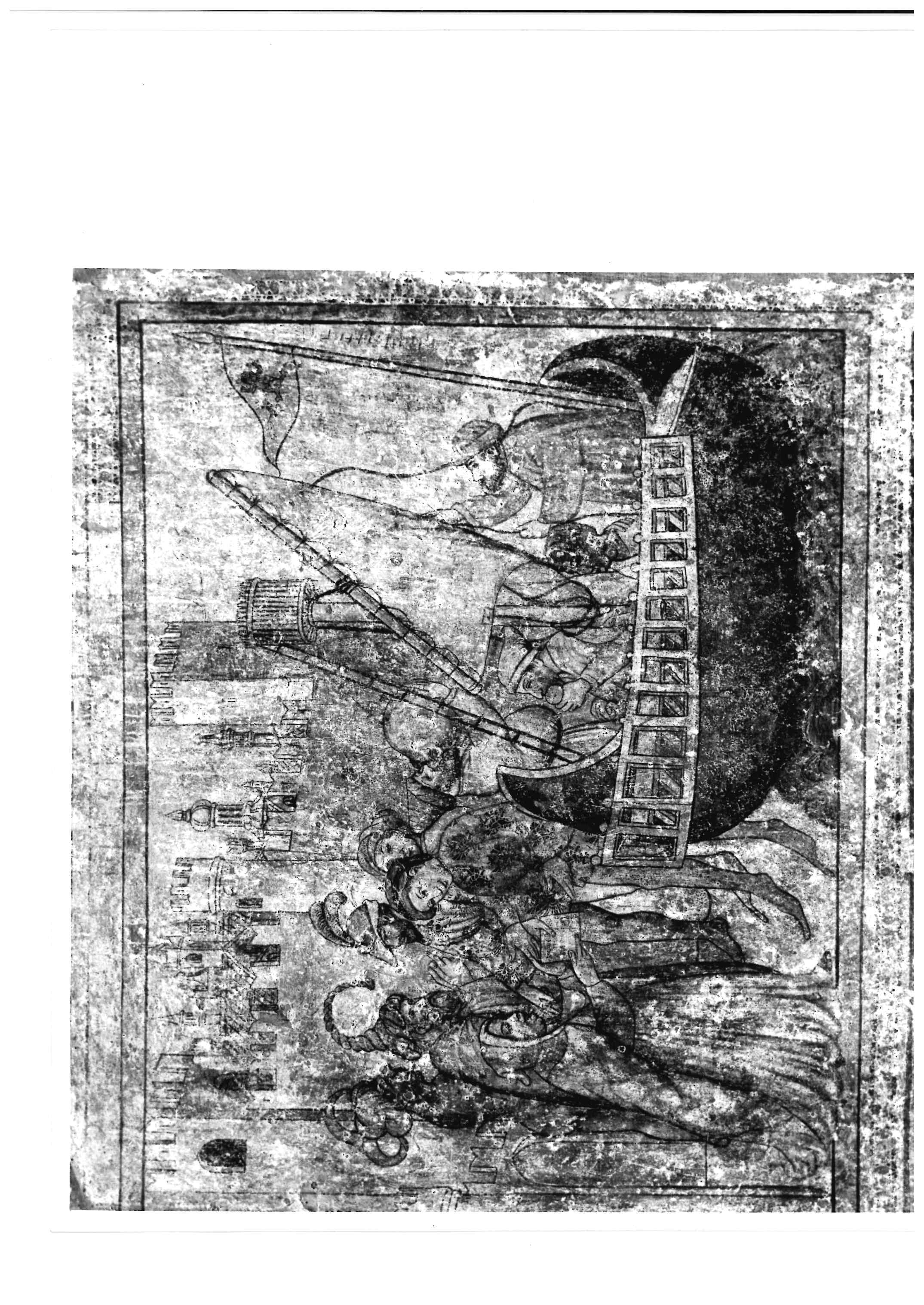 La partenza degli ambasciatori (dipinto, opera isolata) - ambito bresciano (sec. XV)