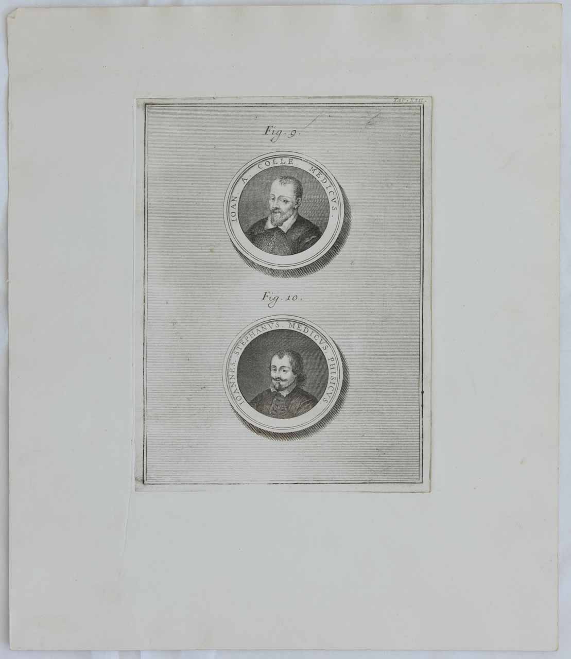 Medaglioni con ritratti di Giovanni Dal Colle e Giovanni Stefani (stampa) di Monaco Francesco - ambito bellunese (sec. XVIII)