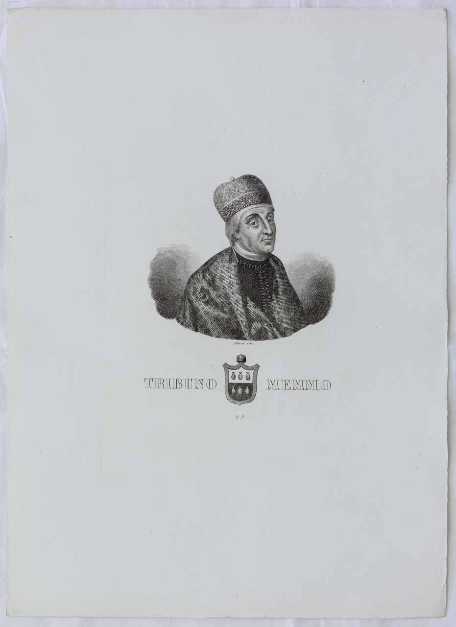Ritratto del Doge Tribuno Memmo (stampa) di Nani Antonio - ambito bellunese (sec. XIX)