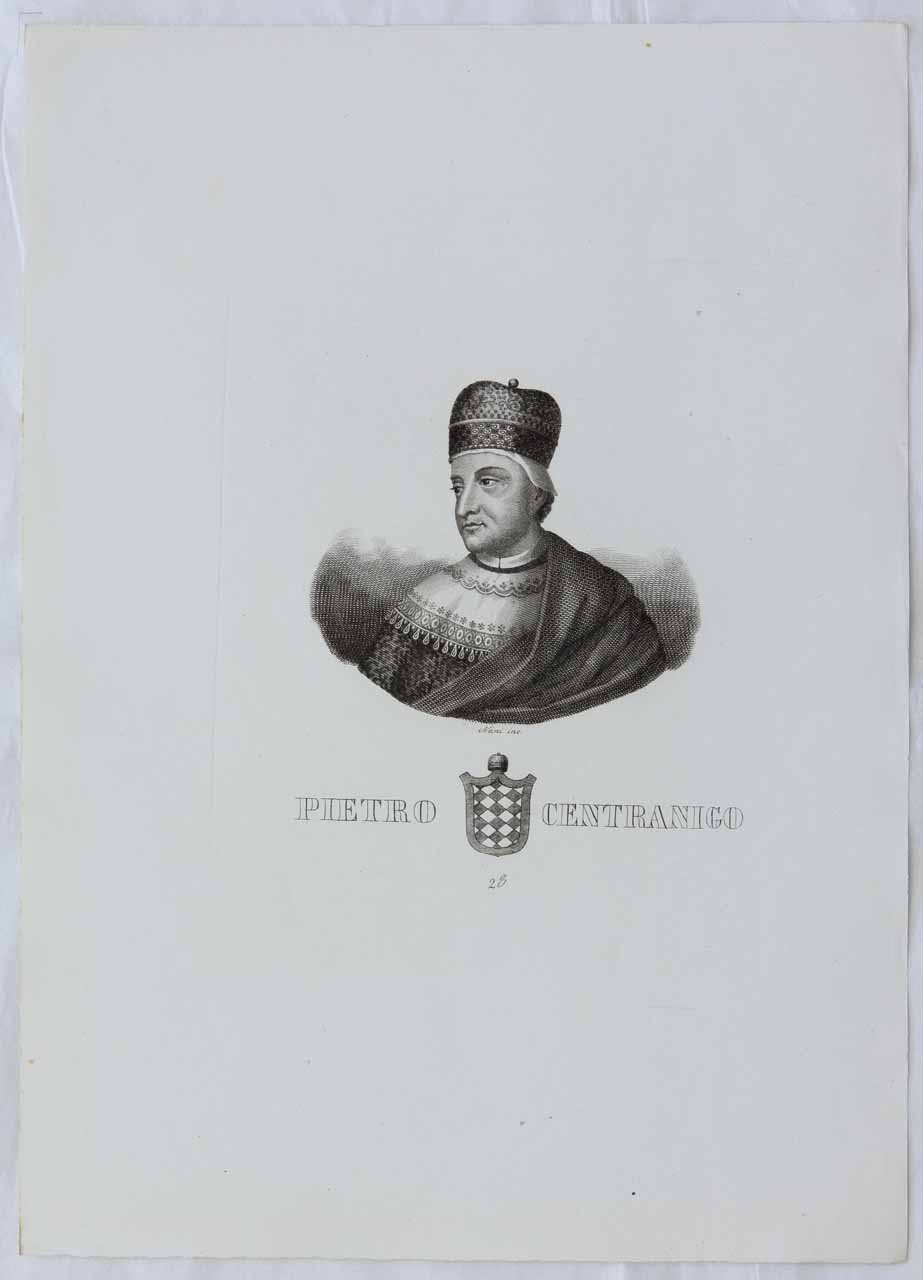 Ritratto del Doge Pietro Centranigo (stampa) di Nani Antonio - ambito bellunese (sec. XIX)