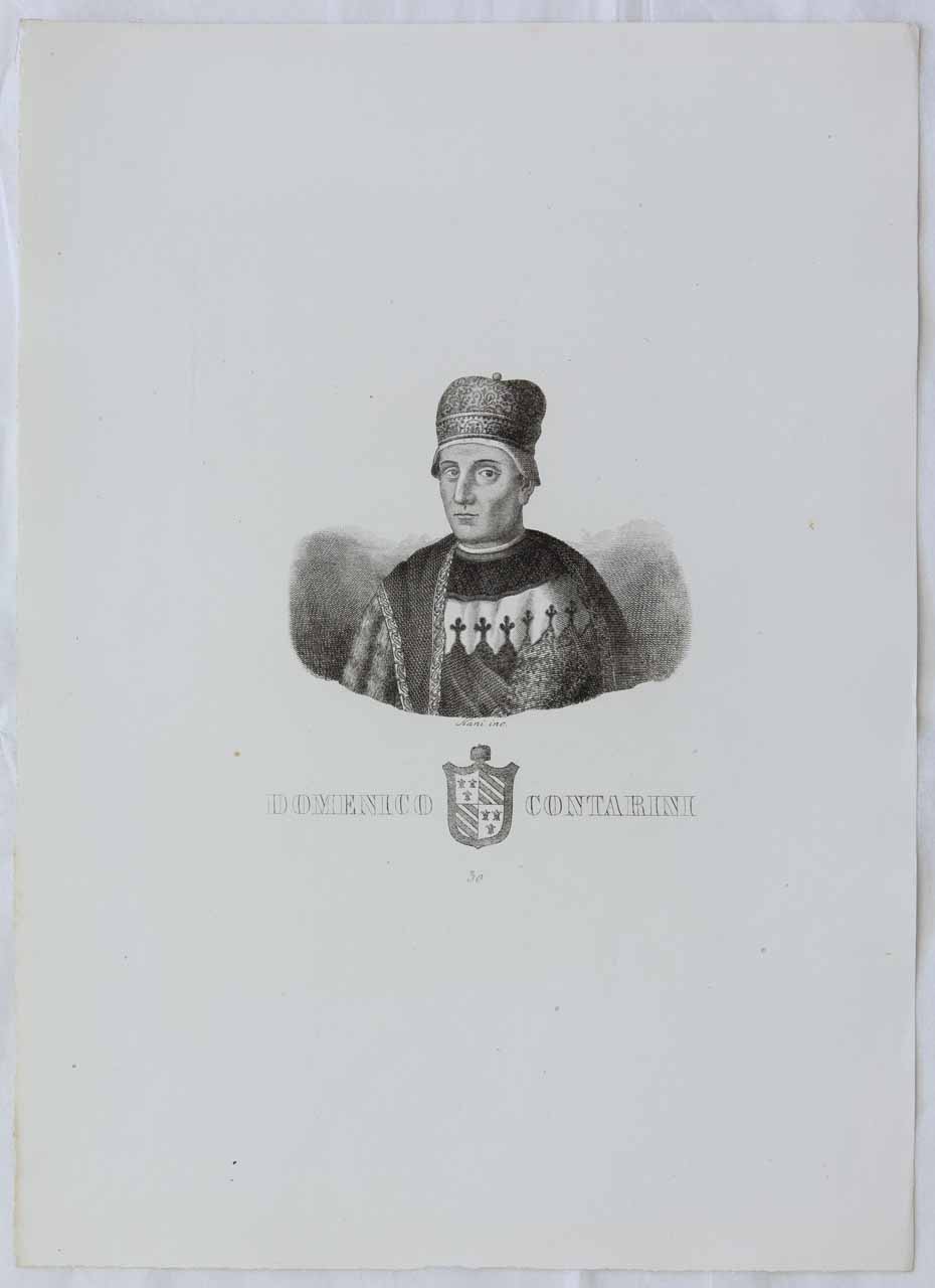 Ritratto del Doge Domenico Contarini (stampa) di Nani Antonio - ambito bellunese (sec. XIX)
