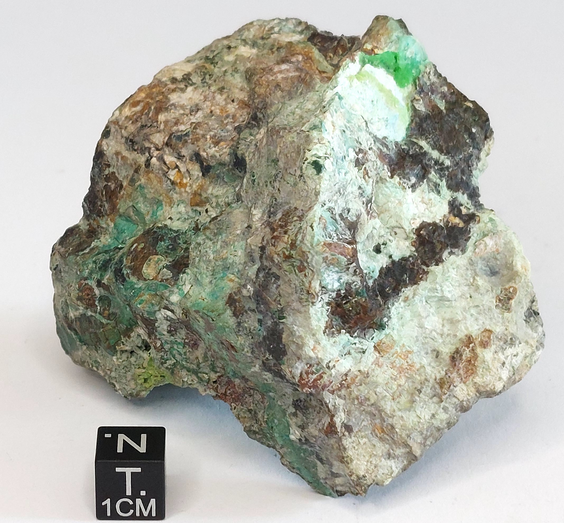 Malachite sulla galena (esemplare)