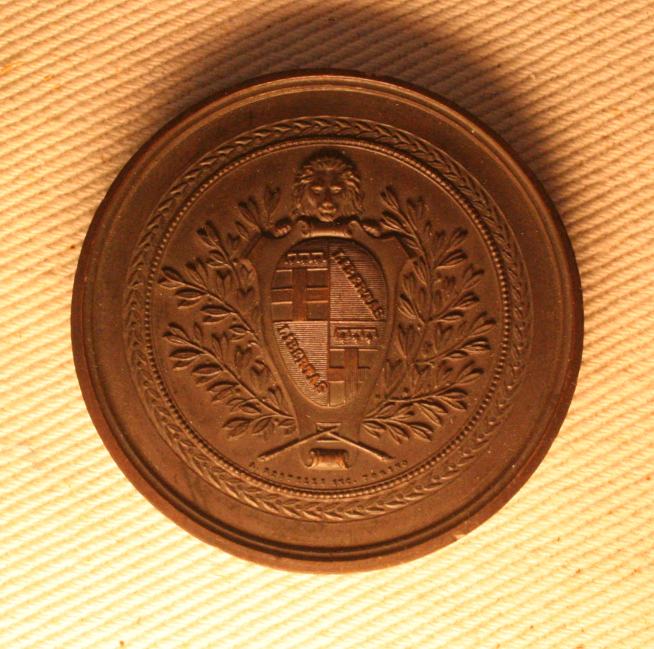 La città di Bologna ad Alfonso Maria Massari (medaglia, opera isolata) di Angelo Restelli (XIX secolo)