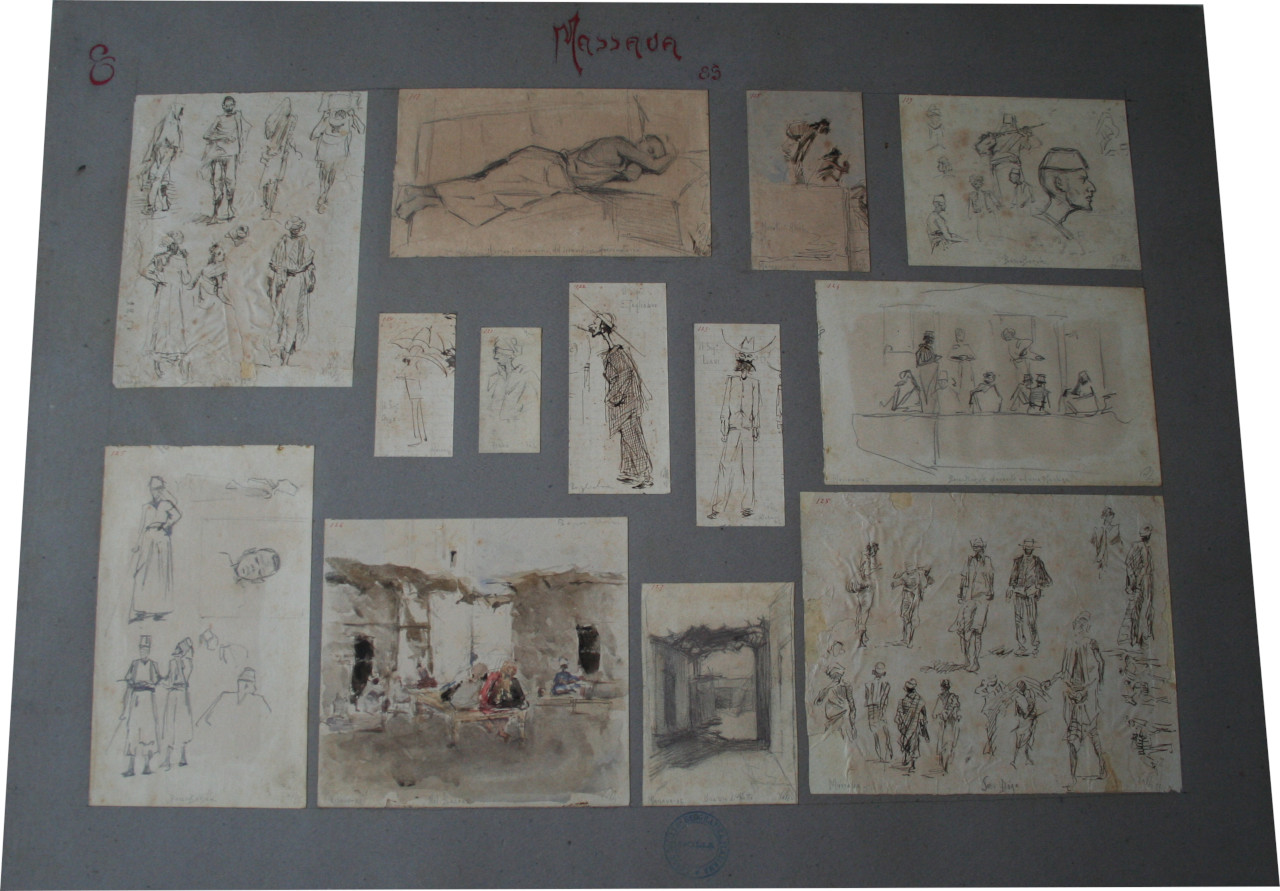 Massaua 1885 (disegno, serie) di Augusto Valli (XIX secolo)