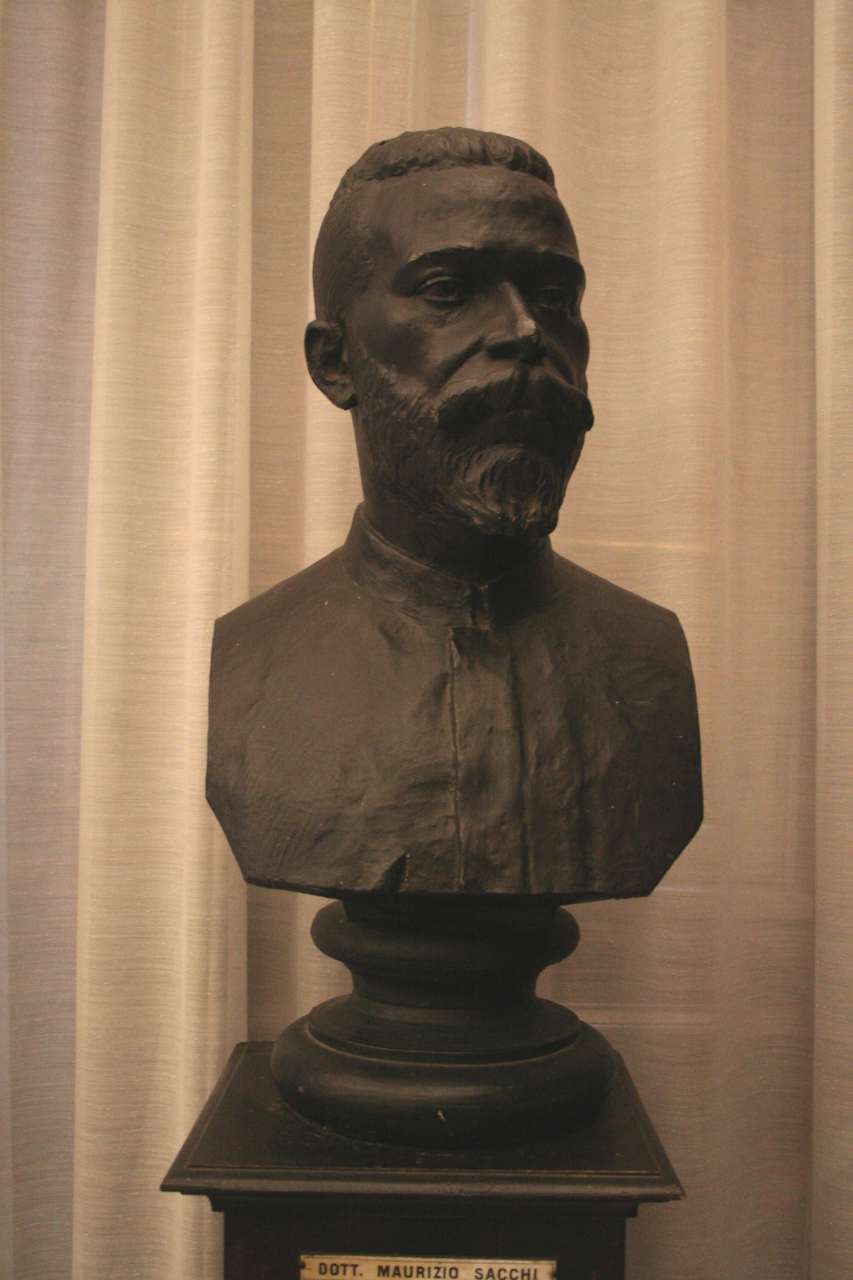 Ritratto dell'esploratore Maurizio Sacchi (scultura, opera isolata) - ambito italiano (inizio XX secolo)