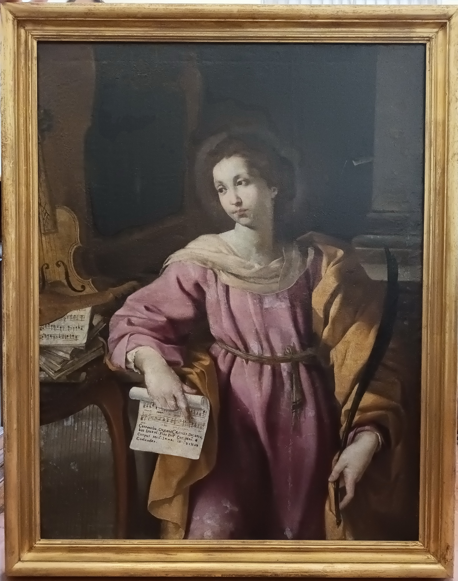 S. Cecilia (dipinto, opera isolata) - ambito emiliano (prima metà sec. XVII)