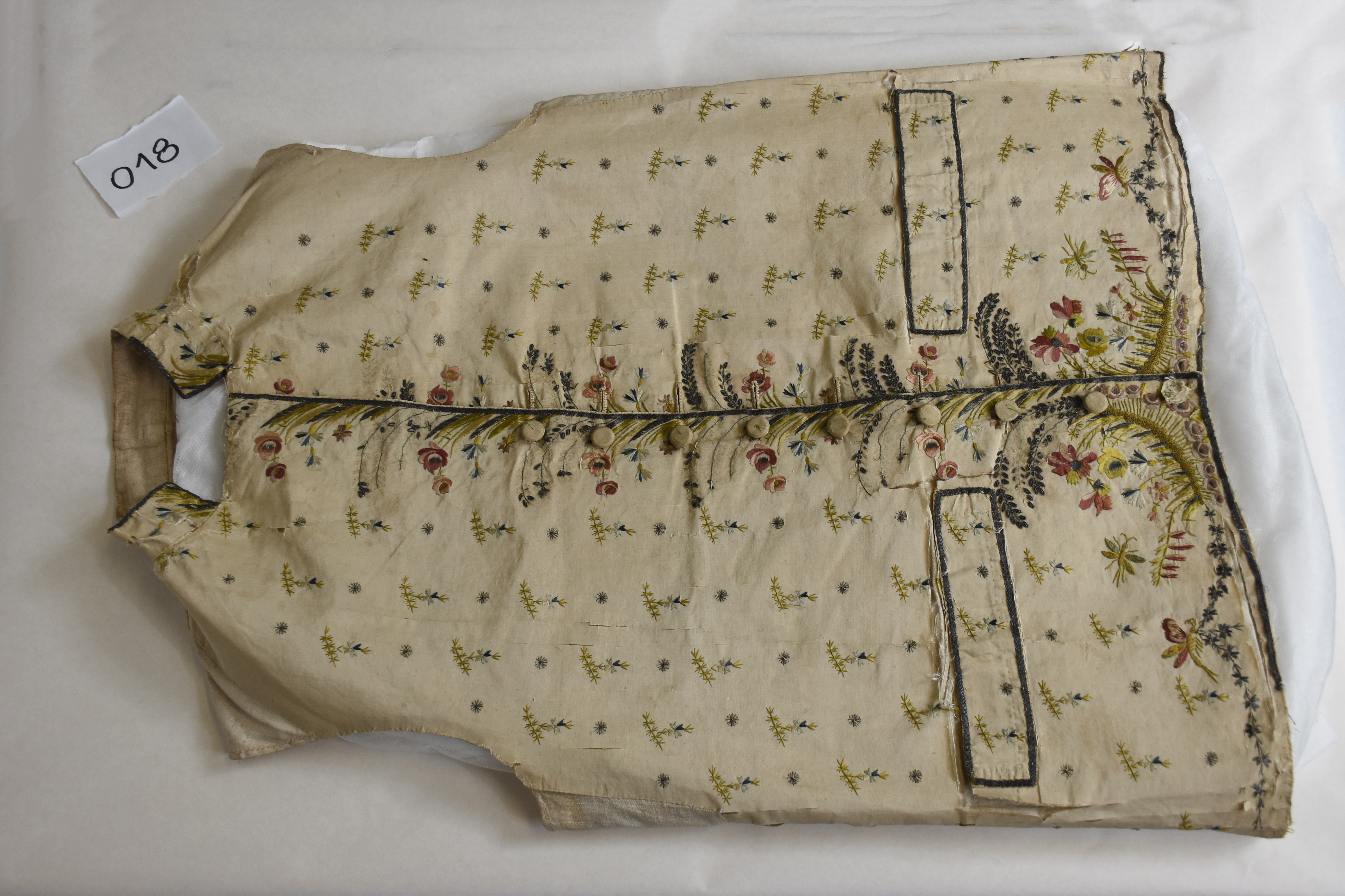 gilet, civile, maschile - manifattura francese? (ultimo quarto sec. XVIII)