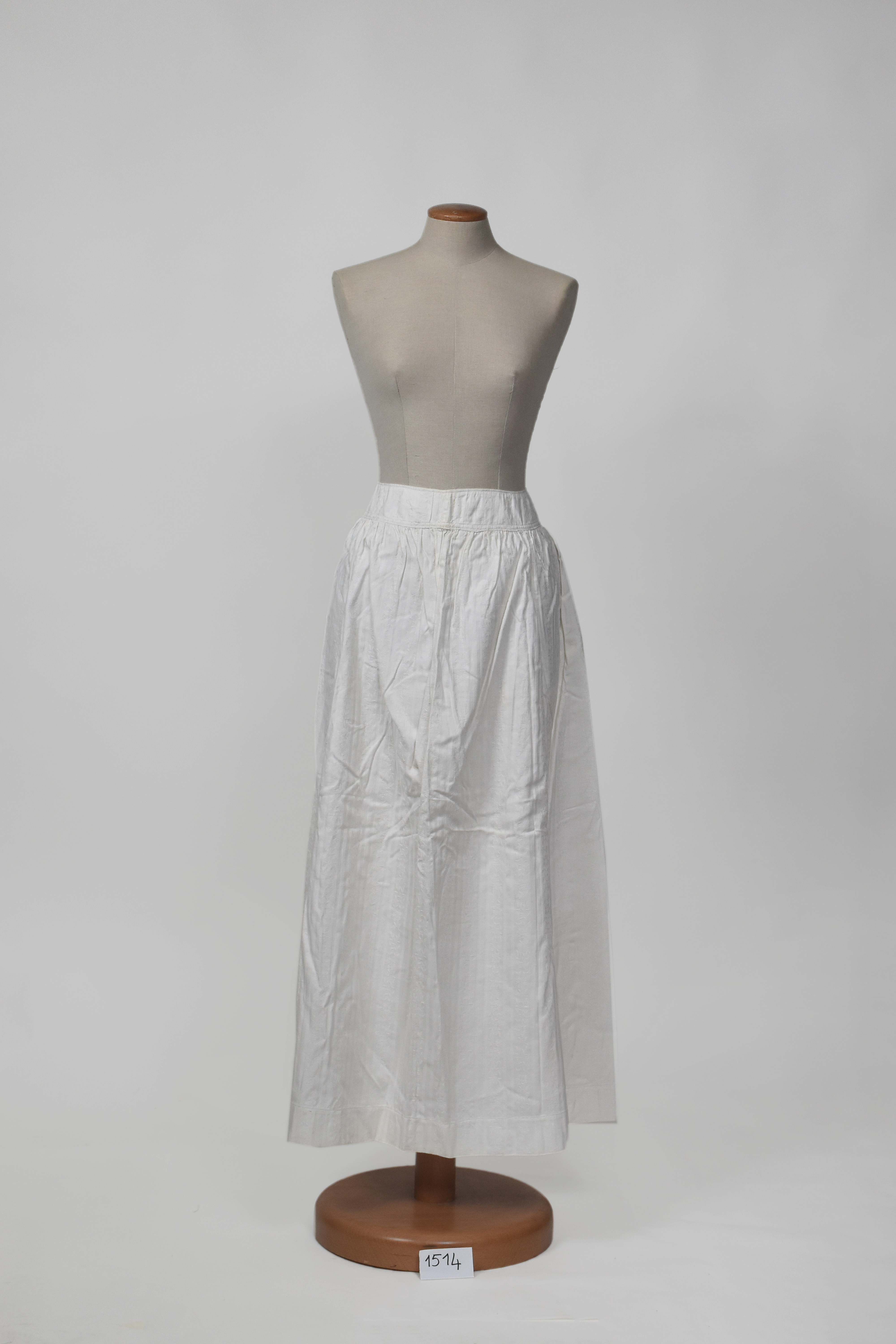 sottogonna, intimo, da giorno, femminile - manifattura italiana (ultimo quarto sec. XIX)