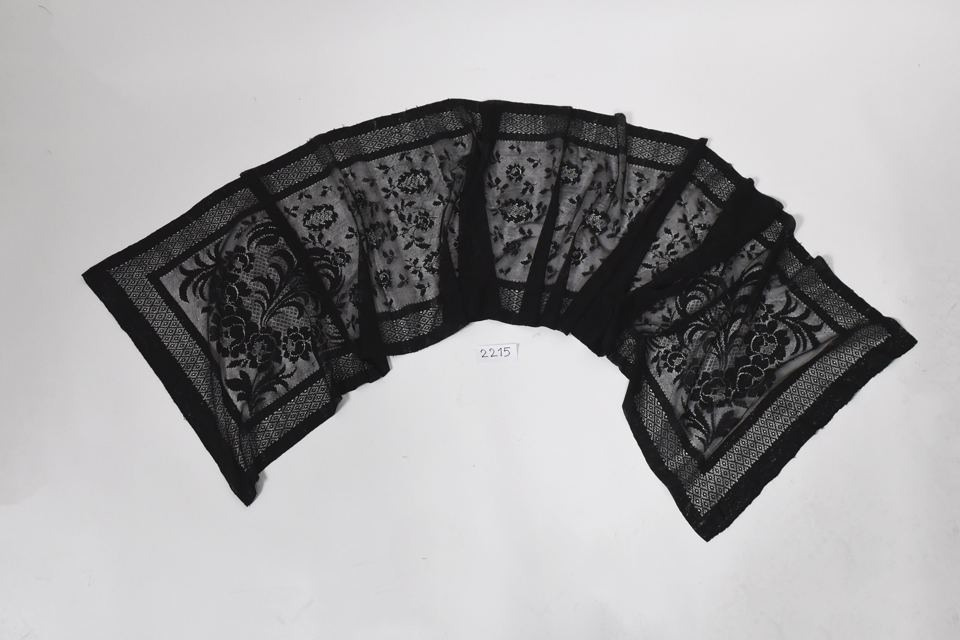 sciarpa, civile, da sera, femminile - manifattura italiana (ultimo quarto XIX sec)