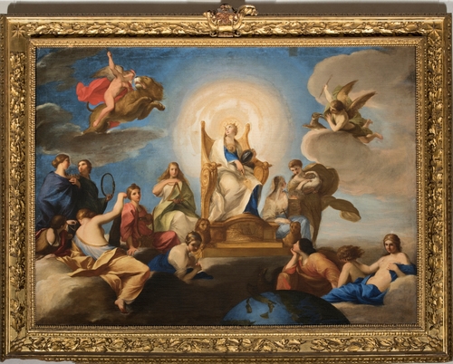 Allegoria della Divina Sapienza (dipinto, opera isolata) di Sacchi Andrea (attribuito) - ambito romano (prima metà XVII)