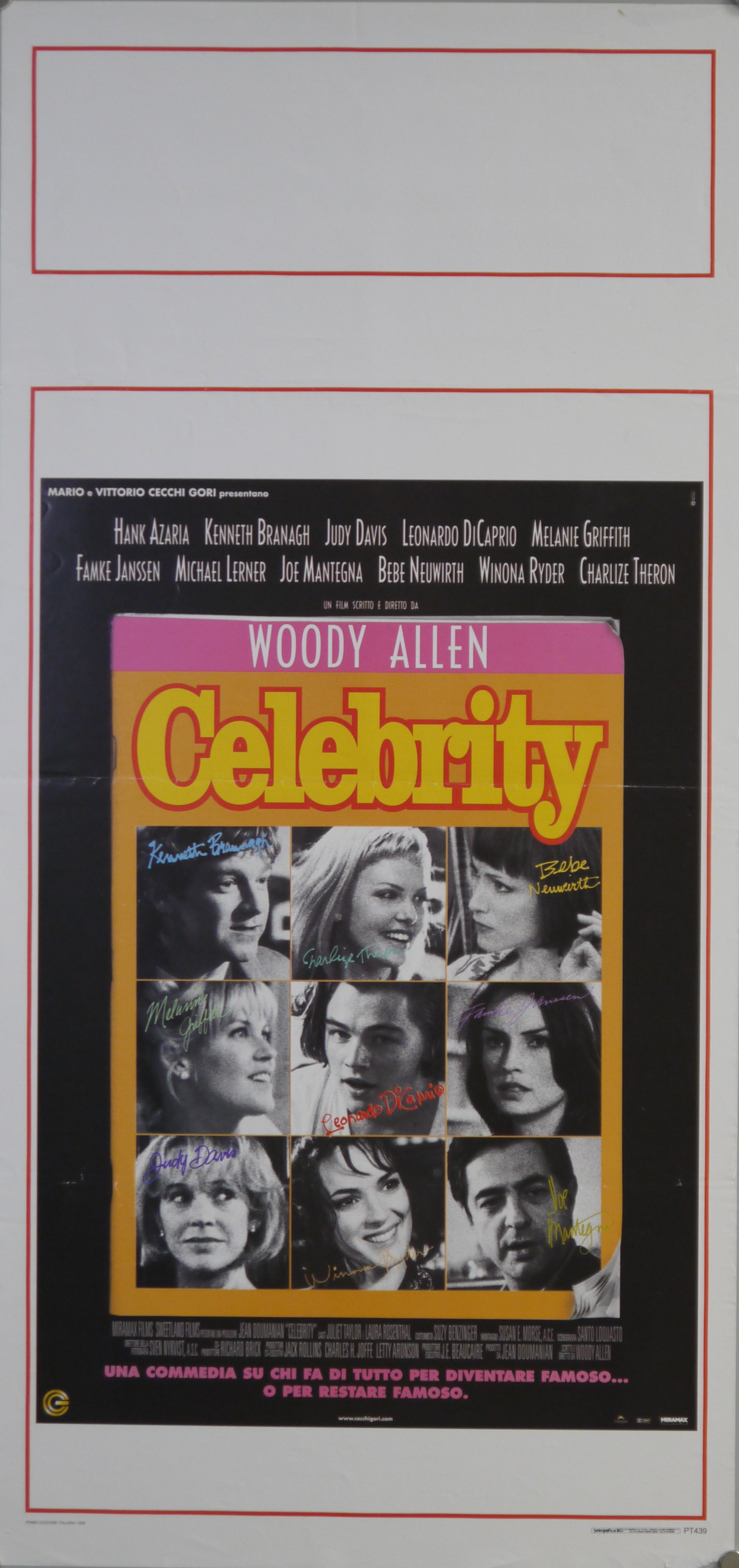 Serie di nove ritratti fotografici b/n dei protagonisti del film (locandina) - ambito americano (fine XX)