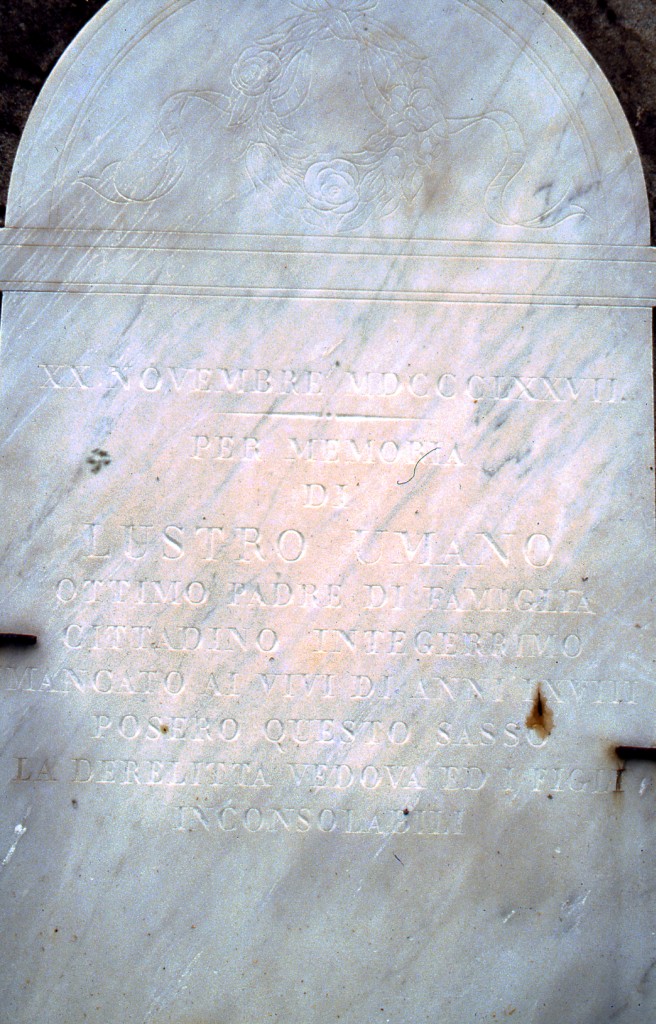 stele funeraria - a centina - ambito ebraico (ultimo quarto XIX)