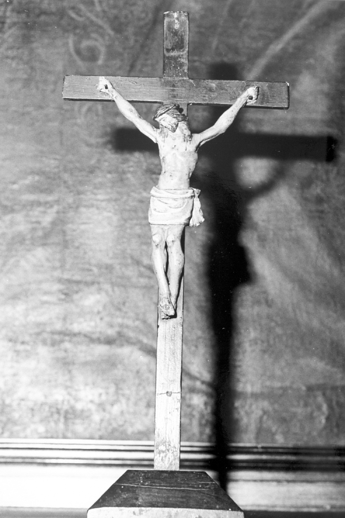 Cristo crocifisso (croce d'altare) - ambito sardo (fine/ inizio XVIII-XIX)