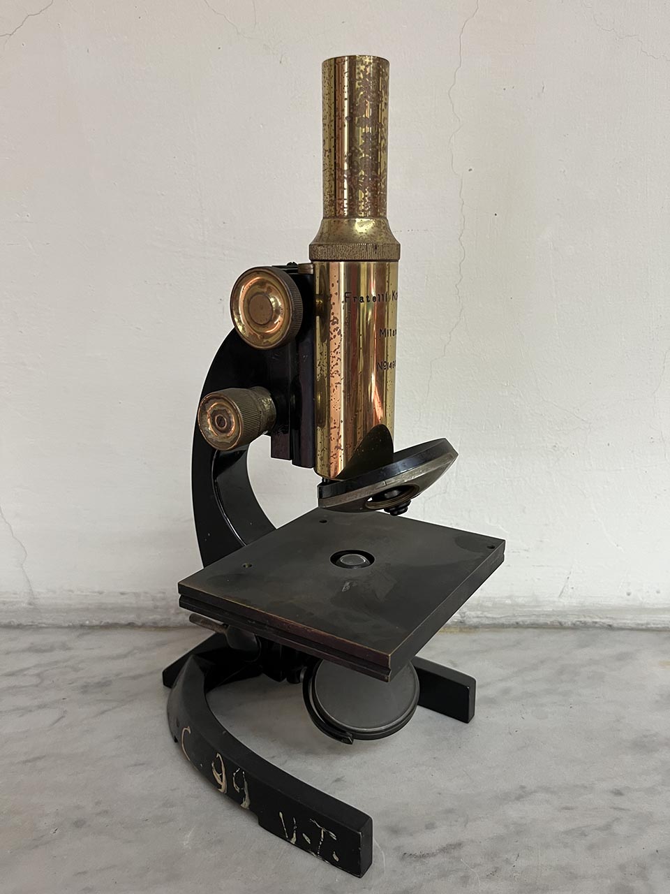 microscopio, composto f. Koristka di Fratelli Koristka, Milano (inizio XX)