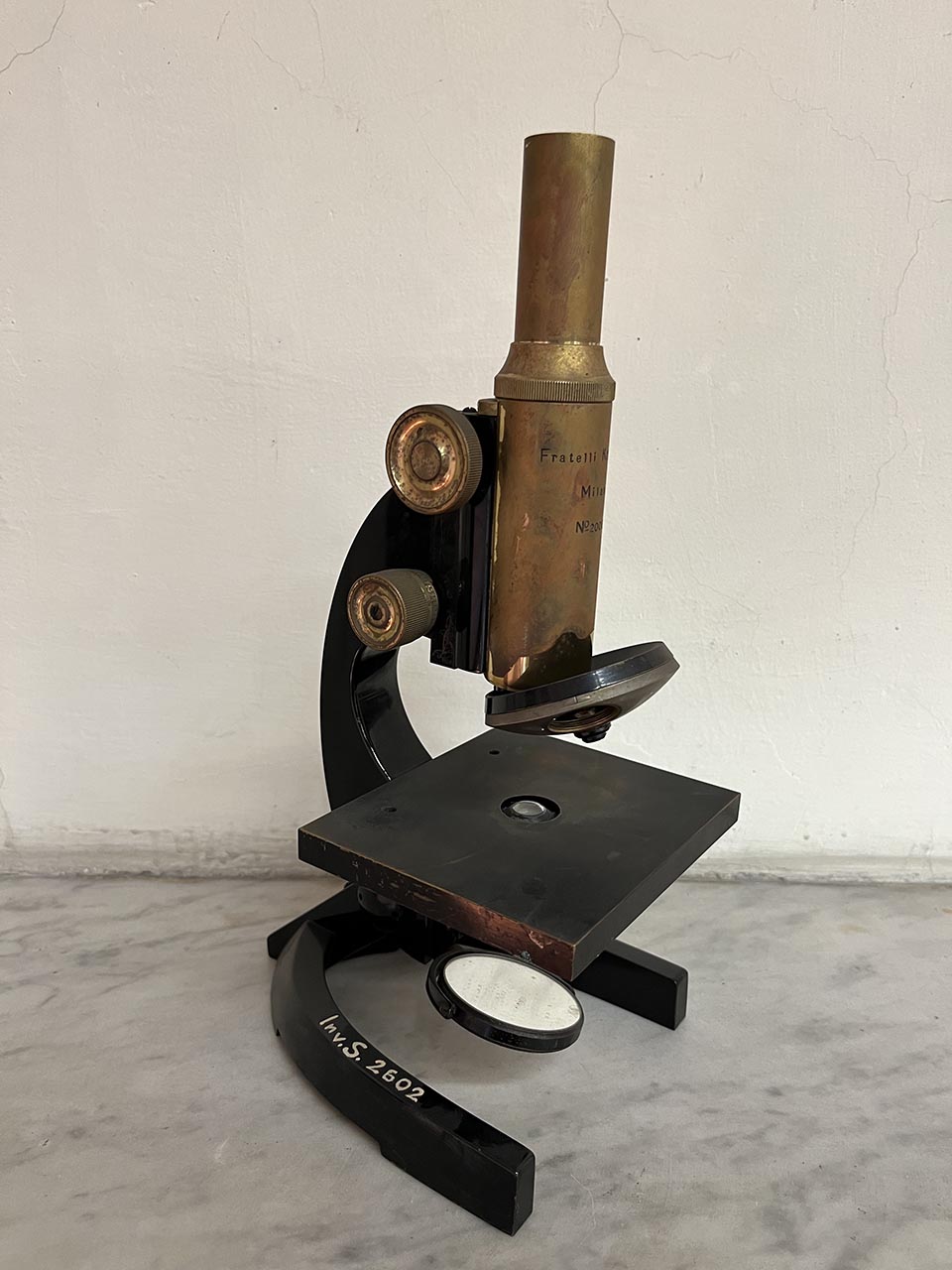 microscopio, composto f. Koristka di Fratelli Koristka, Milano (inizio XX)