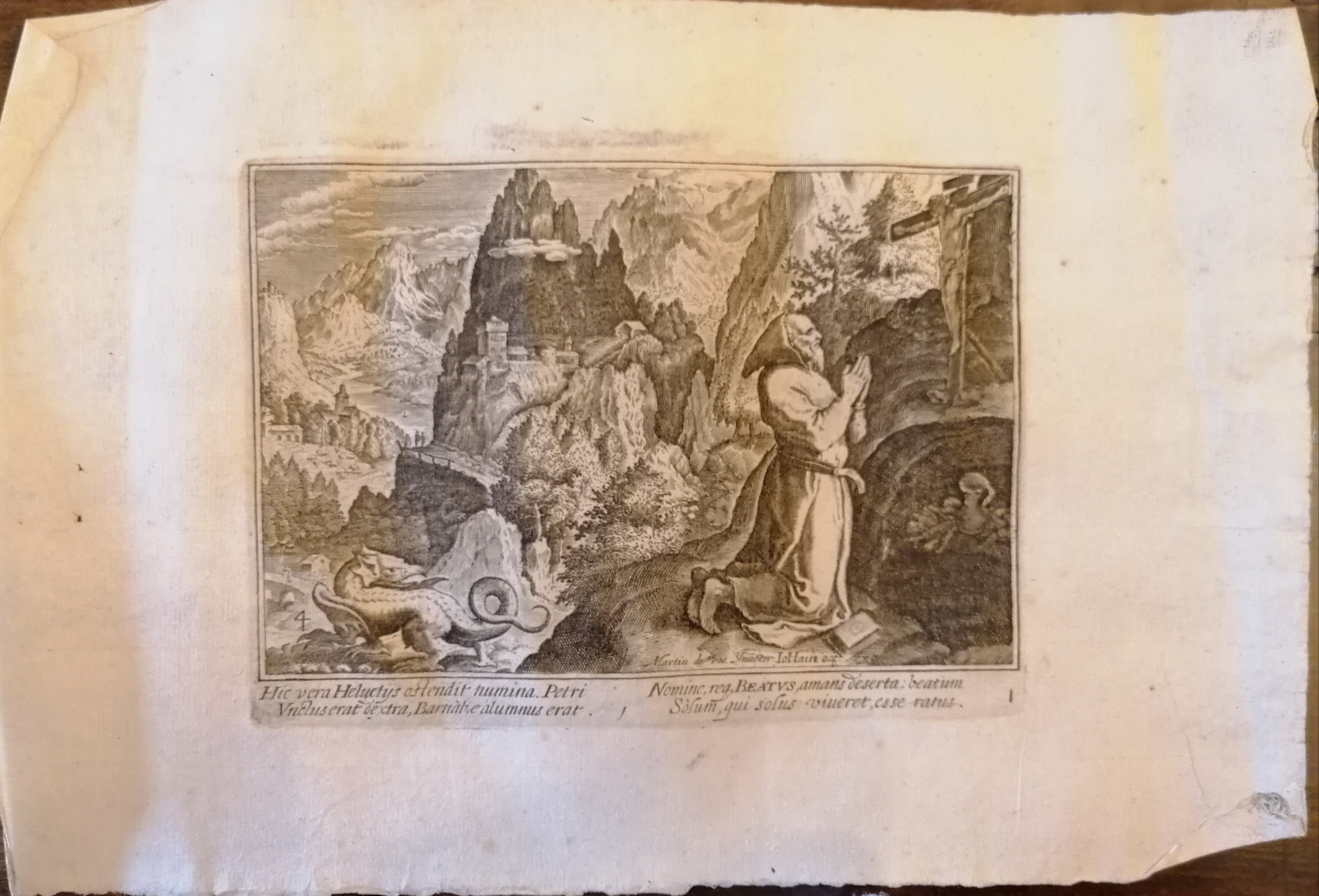 Beatvs, anacoreti (stampa, serie) di Honervogt, Jacques, De Vos Maarten (secondo quarto XVII)