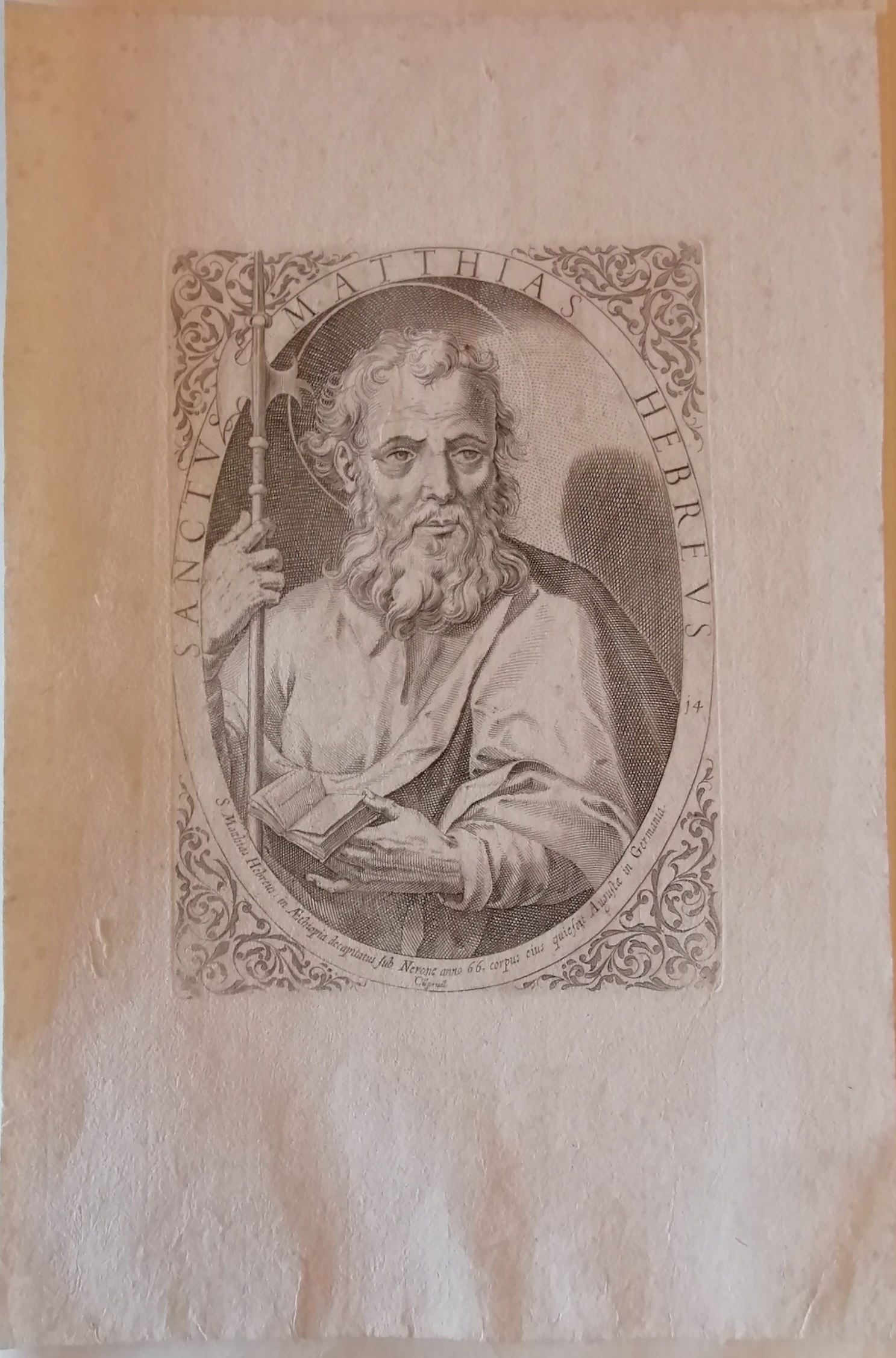 San Mattia ebreo (stampa) - ambito italiano (XVIII)