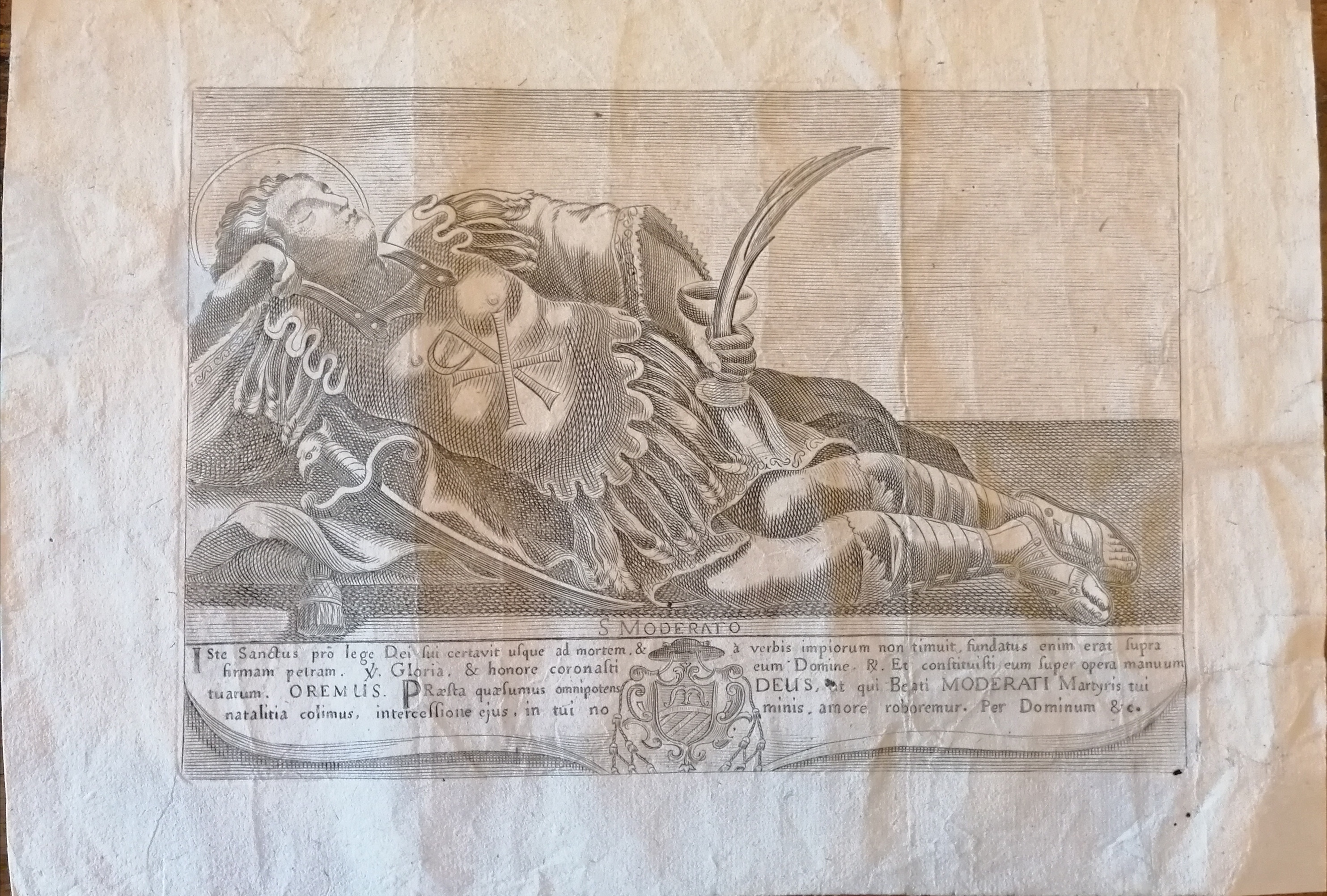 San Moderato (stampa) - ambito Italia centrale (XVII)