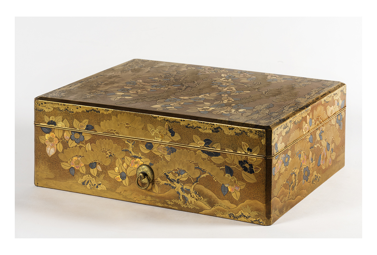 soggetto assente (portadocumenti, opera isolata) - manifattura giapponese (seconda metà sec. XIX)