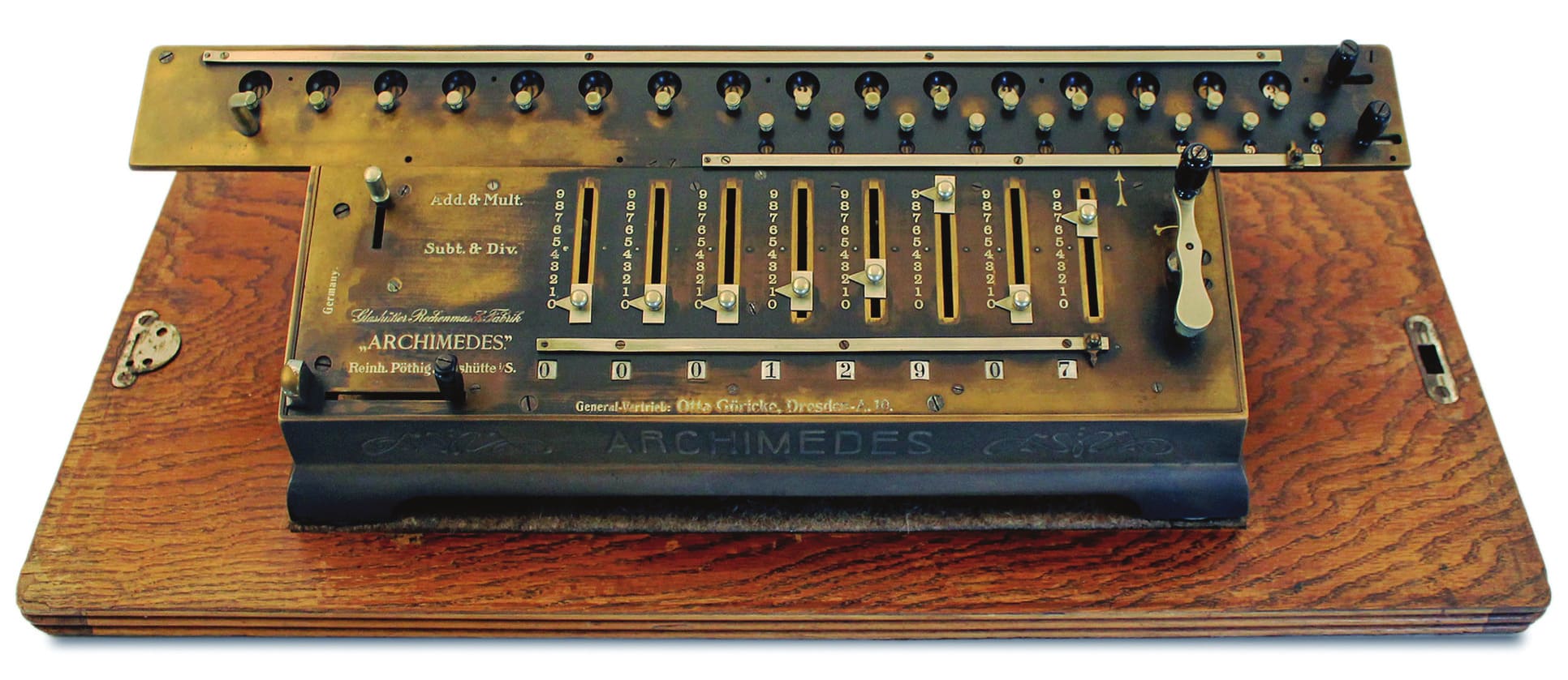 calcolatore, Archimedes di Pothig, Reinhold (primo quarto XX)