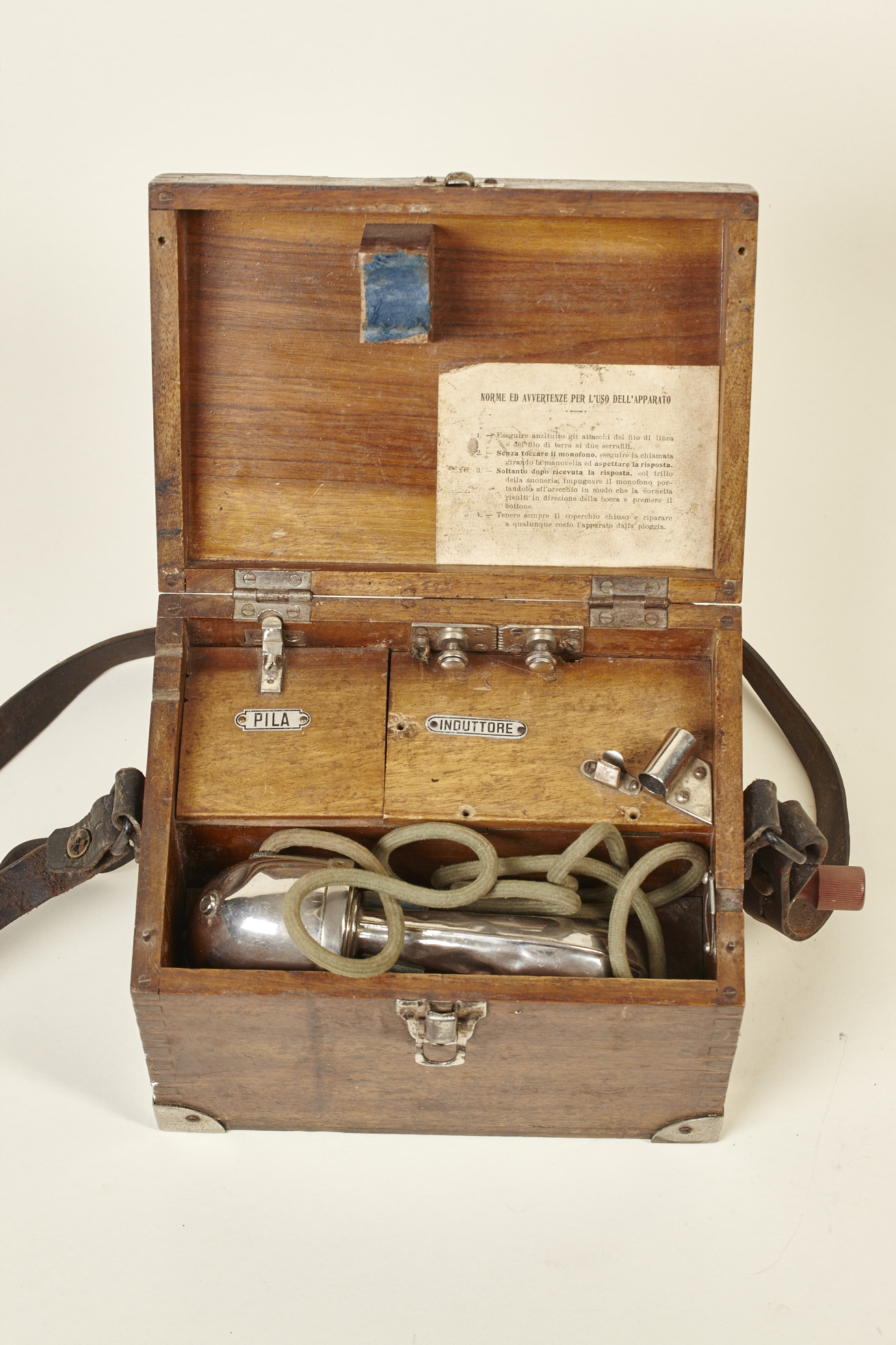 Telefono da campo, tipo "Anzalone" (prima metà XX secolo)