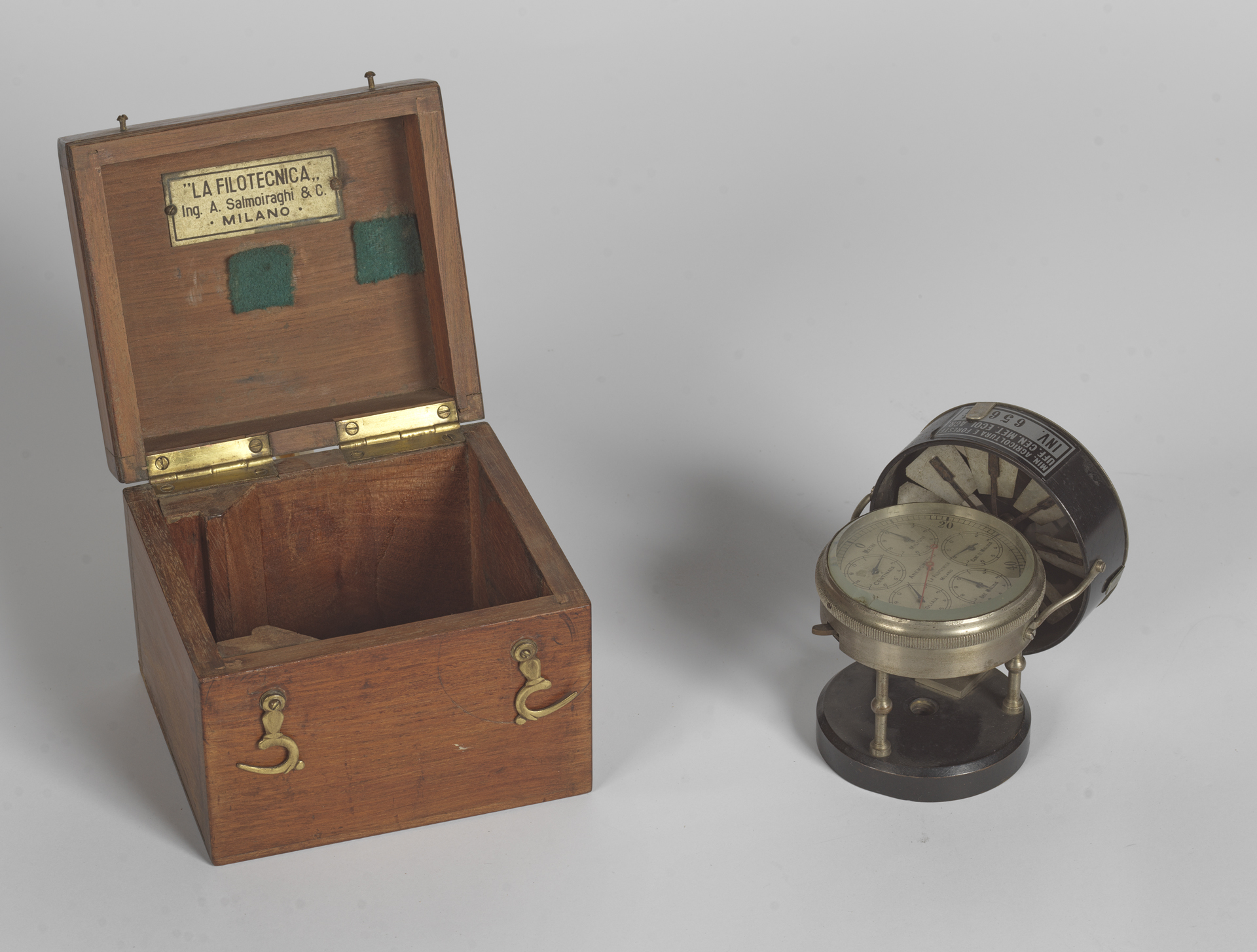 anemometro portatile La Filotecnica Salmoiraghi (anemometro, portatile) (anni trenta sec. XX)