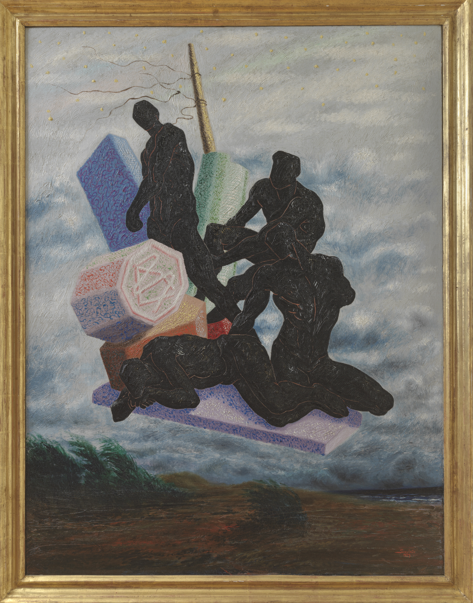 La chute des Anges, La caduta degli angeli (dipinto) di Savinio Alberto (sec. XX)