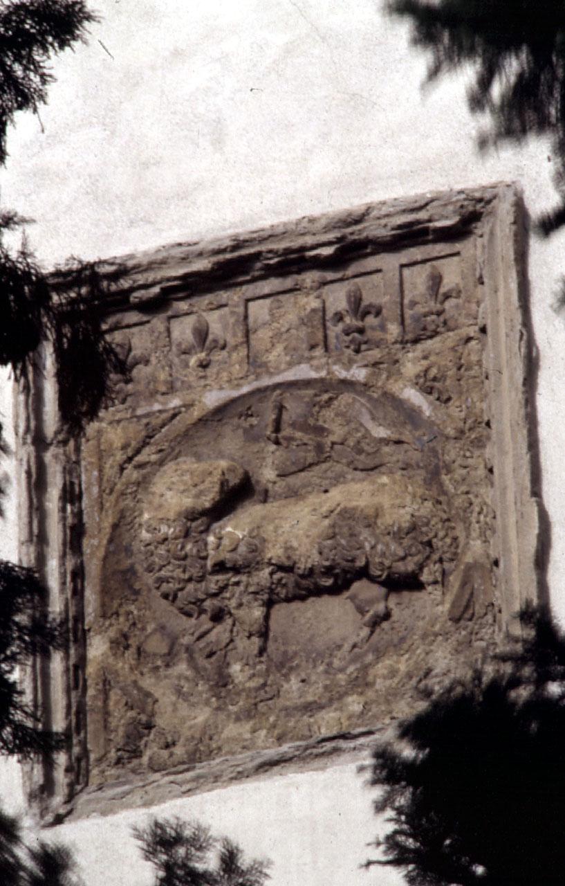 stemma dell'Arte della lana (rilievo) - produzione toscana (sec. XIV)