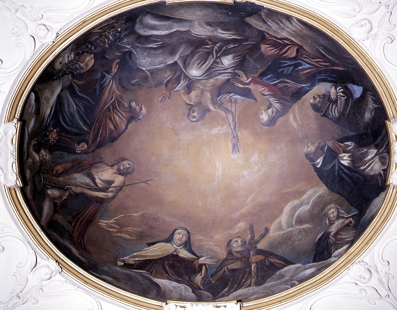 Cristo in gloria e Santi (dipinto) - ambito fiorentino (prima metà sec. XVIII)