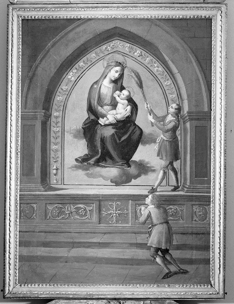 bambini scoprono il dipinto della Madonna della Pura (dipinto) - ambito fiorentino (sec. XVIII)