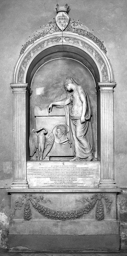 figura allegorica femminile (monumento funebre) di Ricci Stefano (sec. XIX)