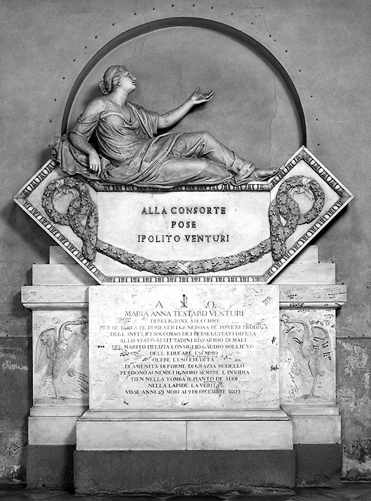 Maria Anna Testard Venturi si desta dal sonno eterno (monumento funebre) di Ricci Stefano, Del Rosso Giuseppe (sec. XIX)