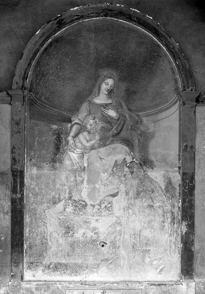 Madonna con Bambino e Santa Teresa (dipinto) di Martellini Gasparo (sec. XIX)