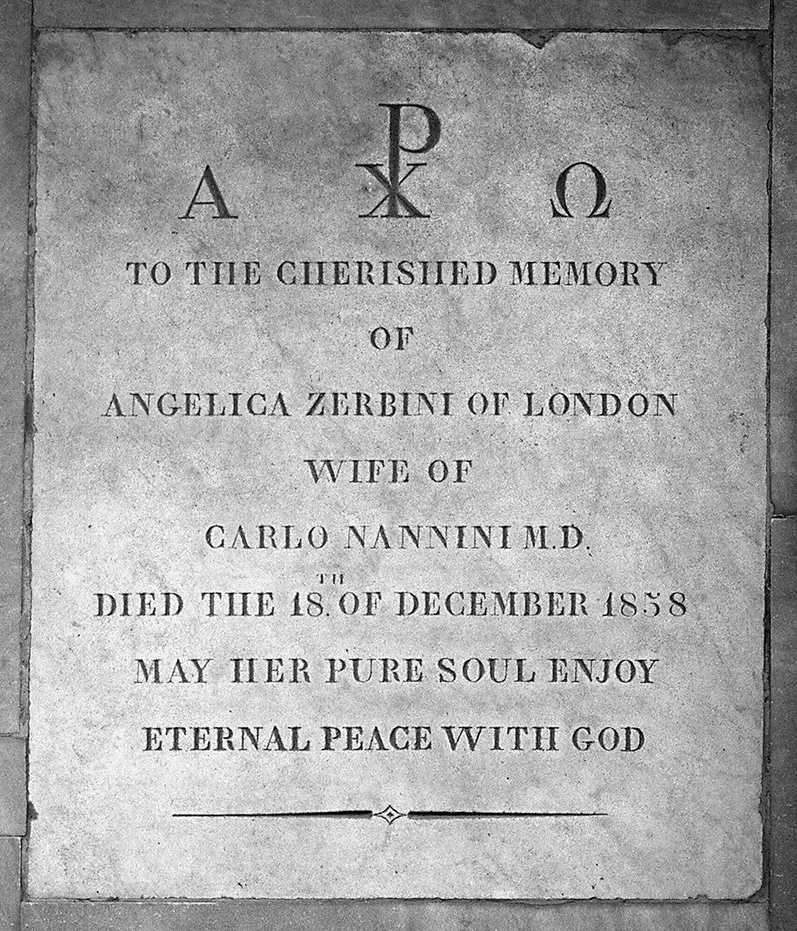 lastra tombale - produzione toscana (sec. XIX)