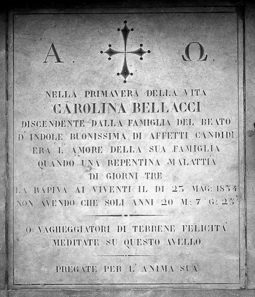 lastra tombale - produzione toscana (sec. XIX)